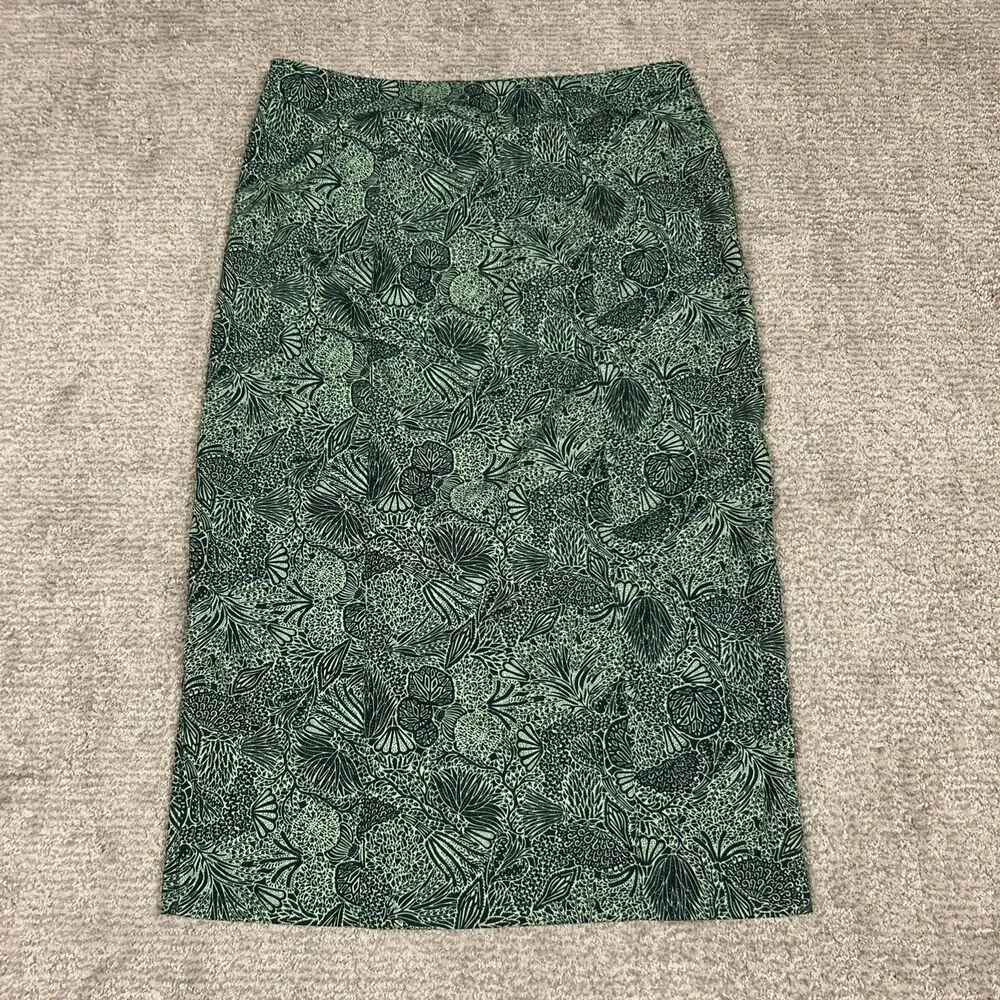 RipSkirt Hawaii Wrap Skirt Womens Medium Green Floral Length 4 Adjustable Beach